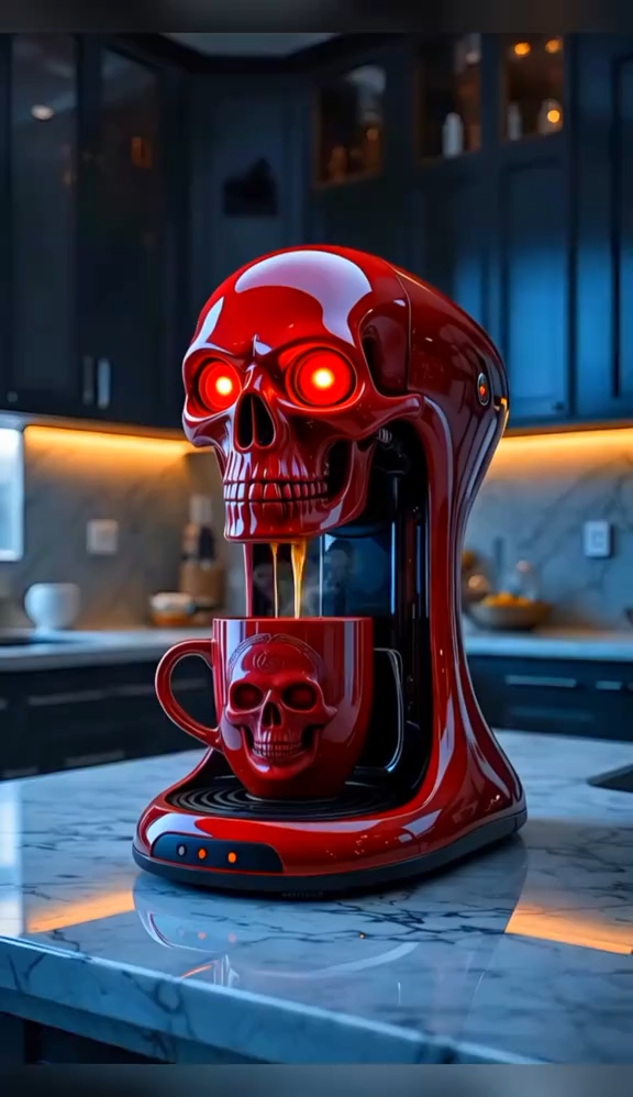 🔥Limited Time Offer💖Bold Design Skull Coffee Maker