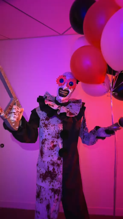 Animatronic Art the Clown, 6.5ft - Terrifier Halloween Decoration