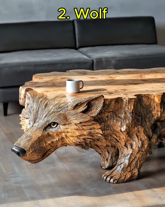 Clearance Sale🔥Limited Time Offer💖One Large Piece Of Wood Animal Shaped Coffee Tables