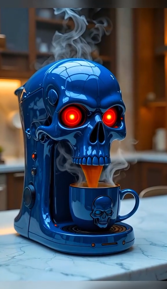 🔥Limited Time Offer💖Bold Design Skull Coffee Maker