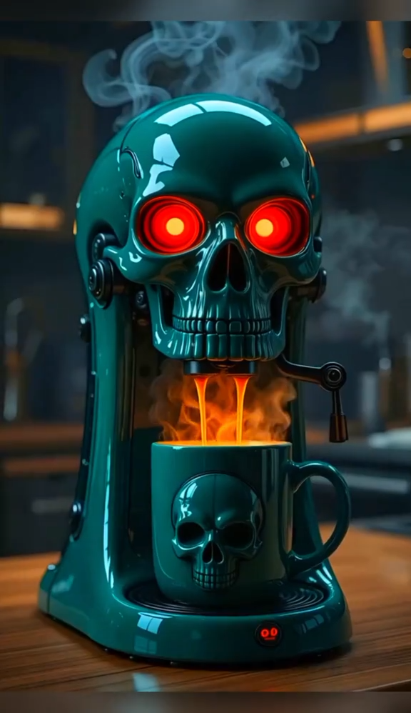 🔥Limited Time Offer💖Bold Design Skull Coffee Maker