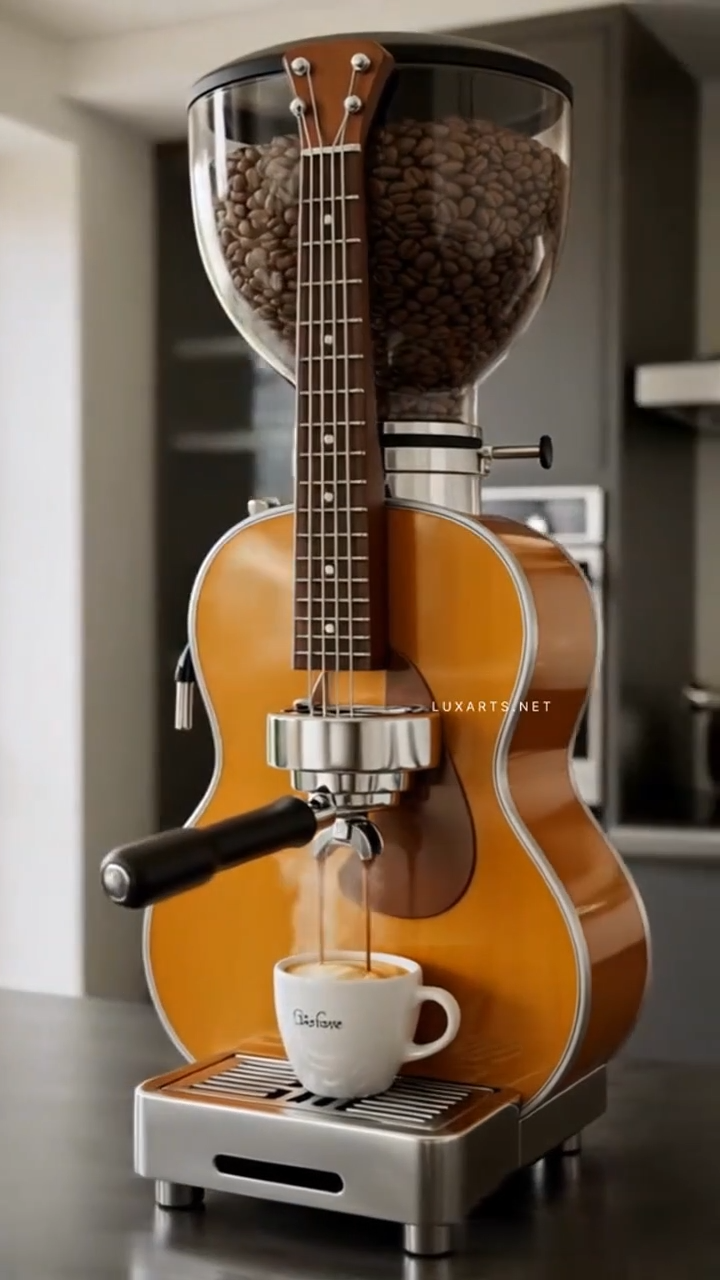 🔥Limited Time Offer💖Bold Design Guitar Coffee Maker