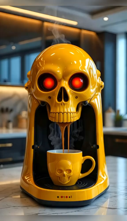 🔥Limited Time Offer💖Bold Design Skull Coffee Maker