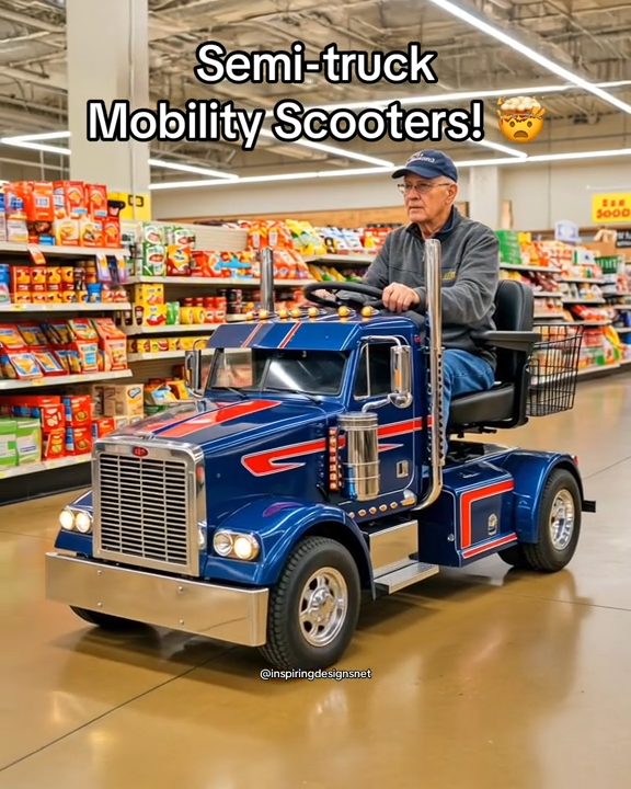 Semi-Truck Mobility Scooters Are the Ultimate Ride for Retired Truckers