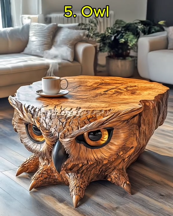 Clearance Sale🔥Limited Time Offer💖One Large Piece Of Wood Animal Shaped Coffee Tables
