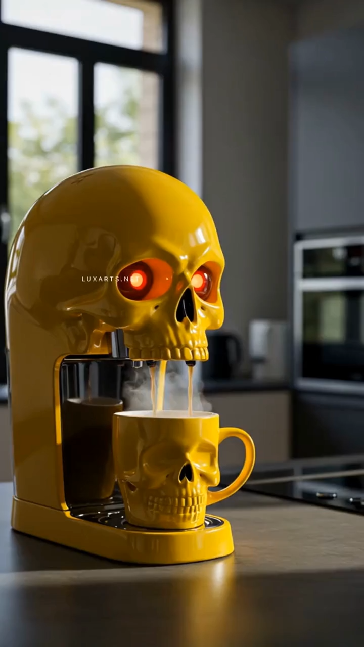 🔥Limited Time Offer💖Bold Design Skull Coffee Maker