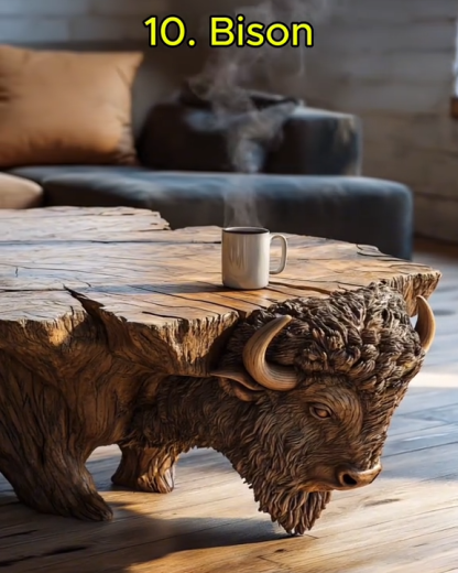 Clearance Sale🔥Limited Time Offer💖One Large Piece Of Wood Animal Shaped Coffee Tables