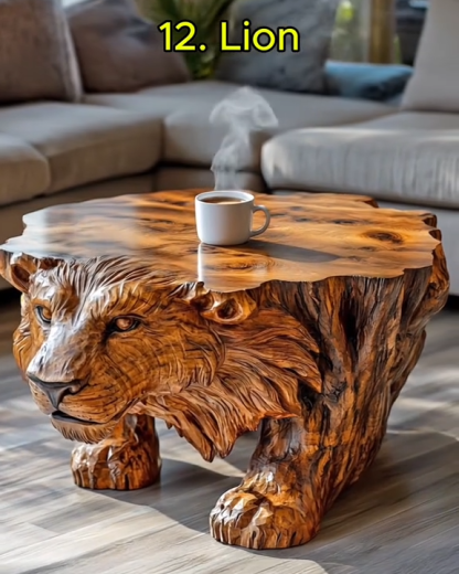 Clearance Sale🔥Limited Time Offer💖One Large Piece Of Wood Animal Shaped Coffee Tables