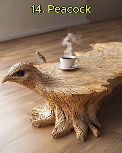 Clearance Sale🔥Limited Time Offer💖One Large Piece Of Wood Animal Shaped Coffee Tables