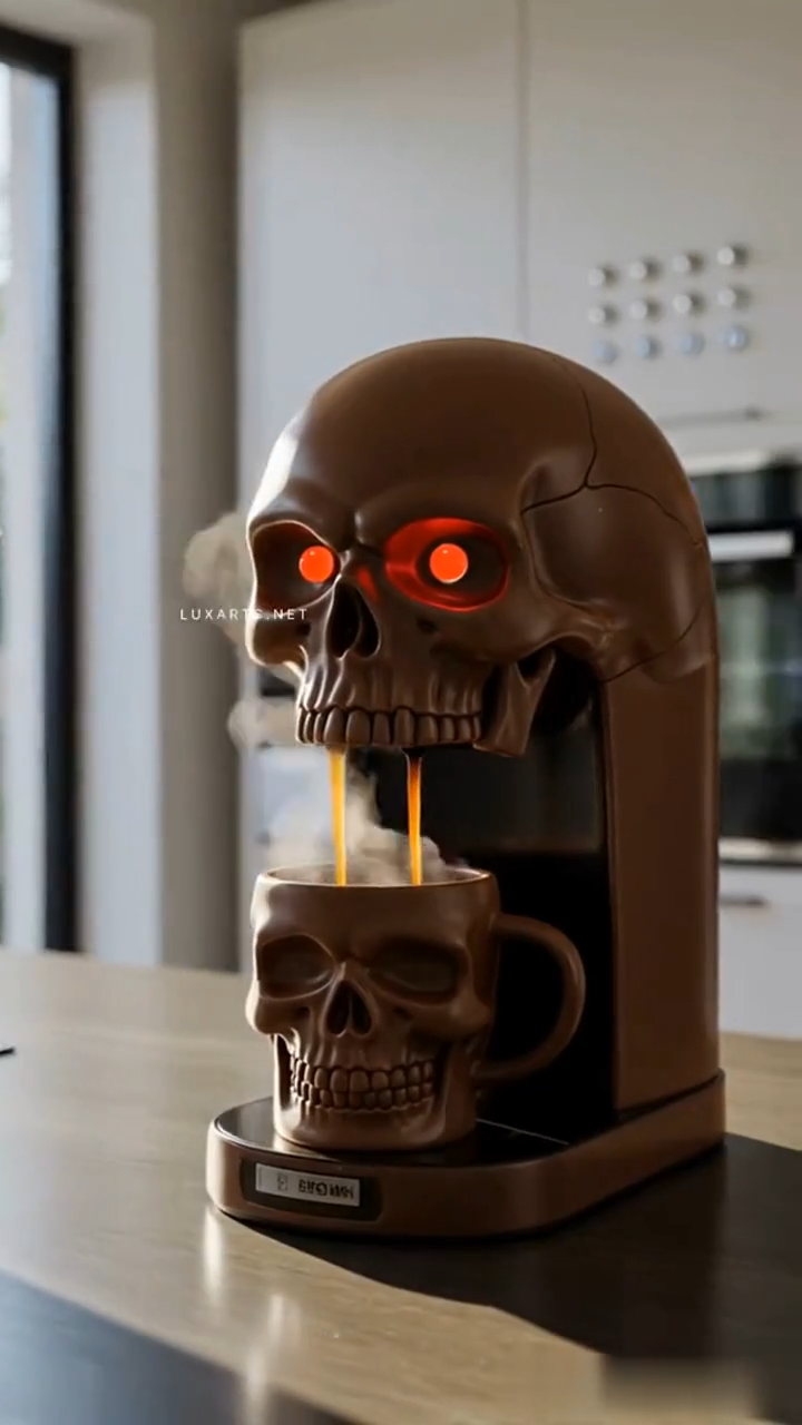 🔥Limited Time Offer💖Bold Design Skull Coffee Maker