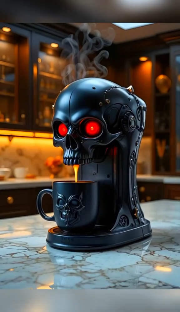 🔥Limited Time Offer💖Bold Design Skull Coffee Maker