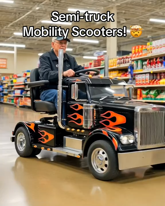 Semi-Truck Mobility Scooters Are the Ultimate Ride for Retired Truckers