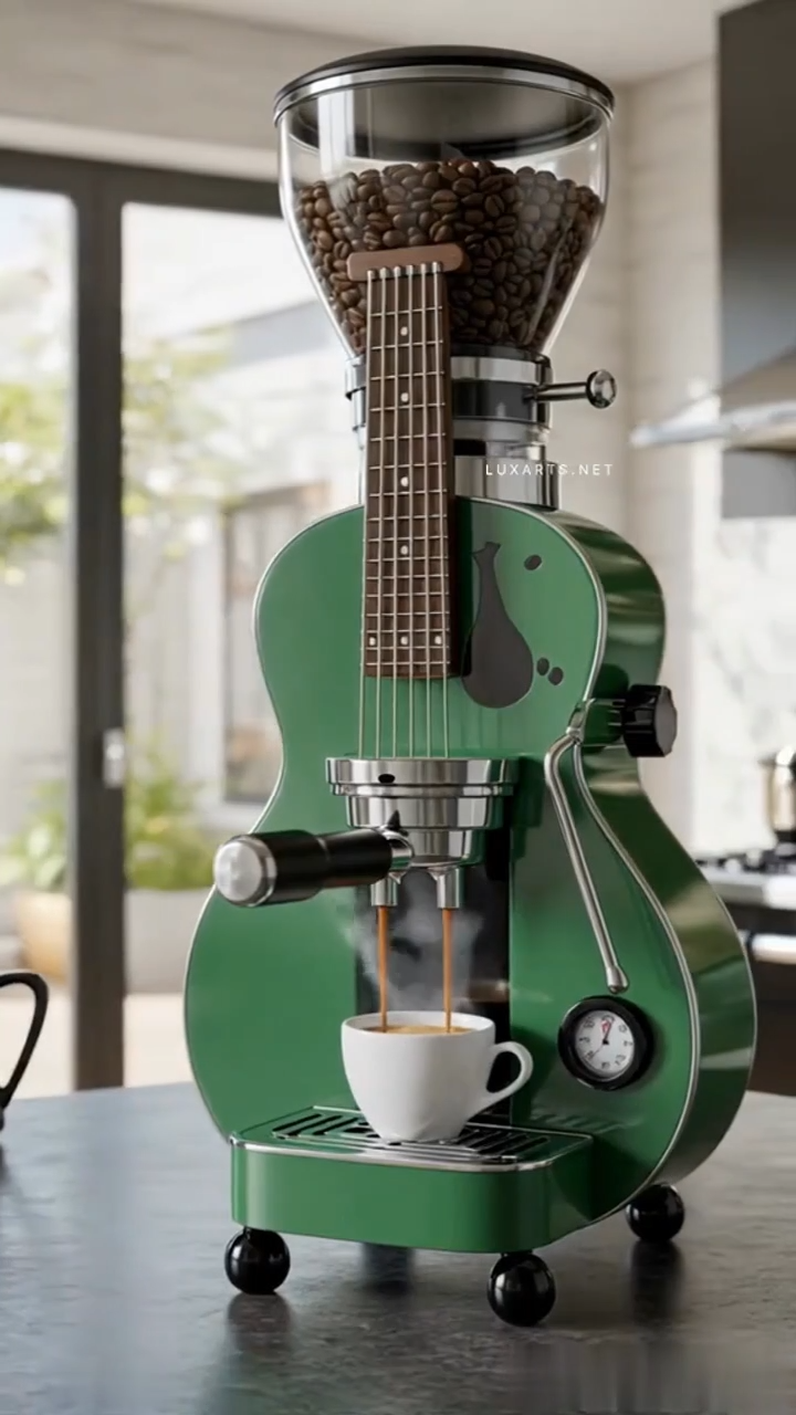 🔥Limited Time Offer💖Bold Design Guitar Coffee Maker