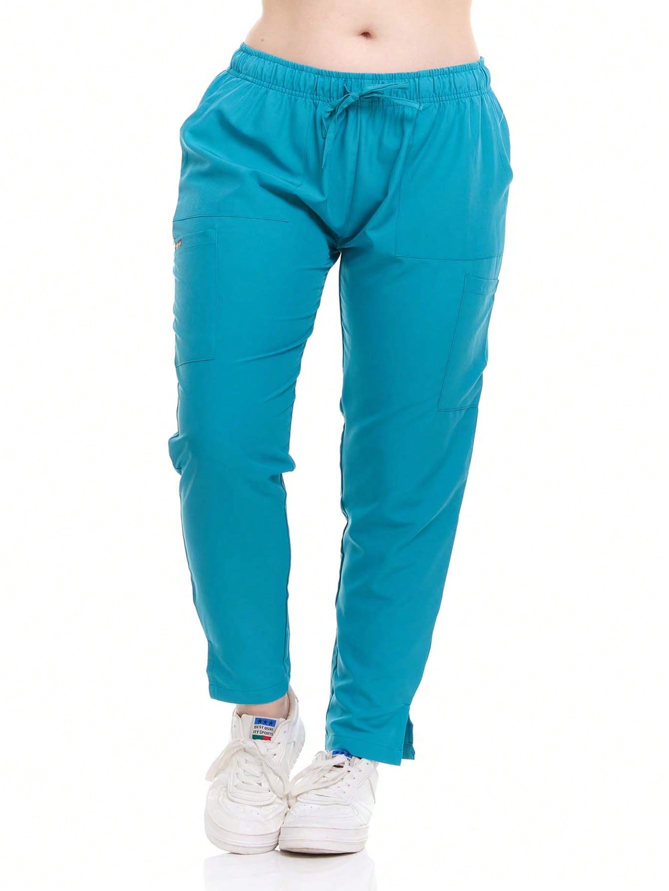 HEAL+WEAR Women's Tapered Scrub Pants – 4-Way Stretch - Stretch Slim Fit Medical Uniform Bottoms with Pockets, Soft Lightweight Workwear for Nurses & Healthcare