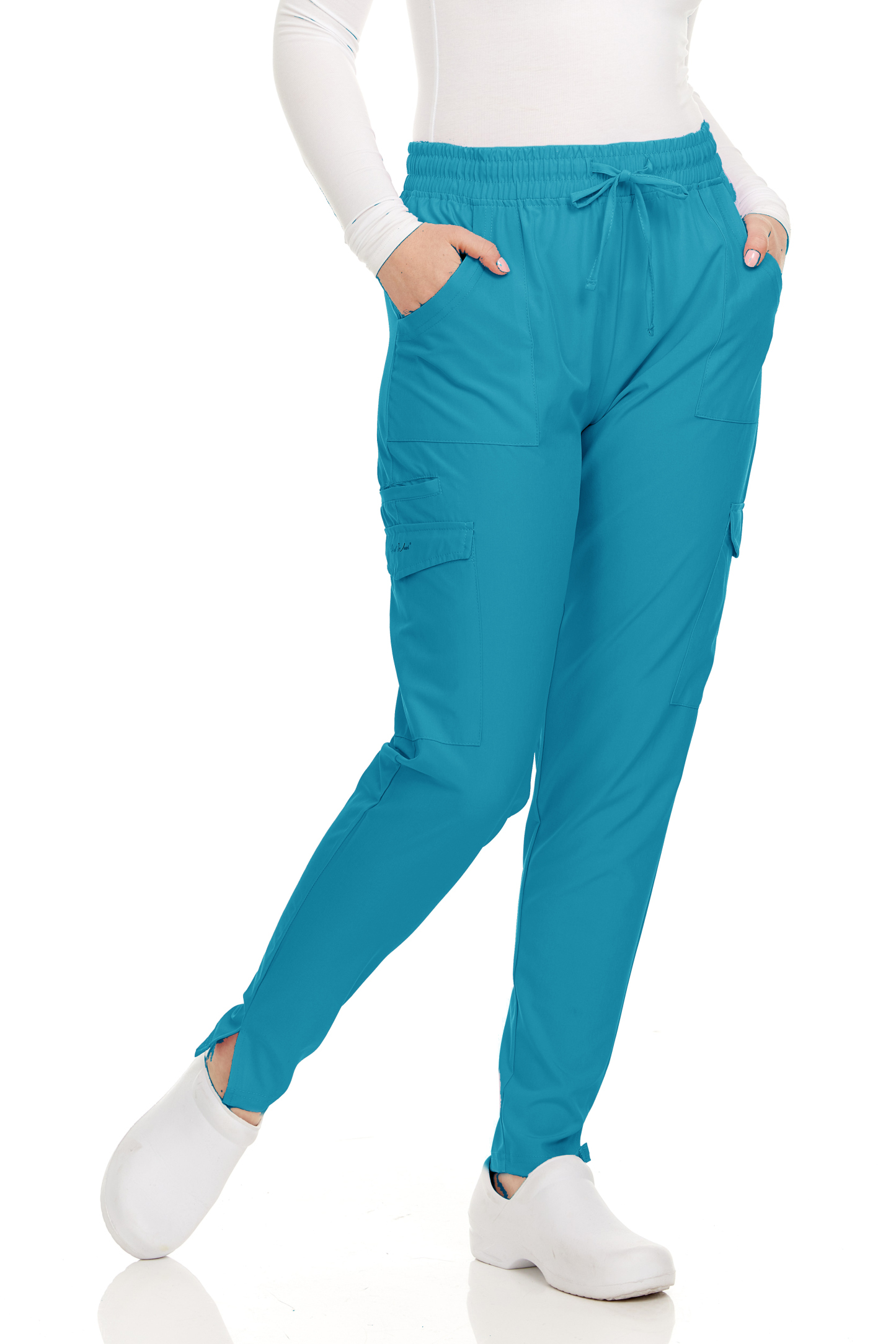 HEAL+WEAR Women's Scrub Pants with Pockets – Stretch Jogger Medical Workwear,4-Way Stretch, Elastic Waist Nurse Uniform Bottoms DDP020