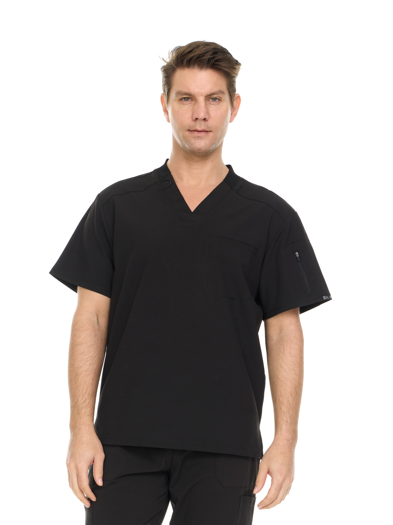 Men's Scrub Top - Comfortable, Stretchy, Functional Workwear for Men -