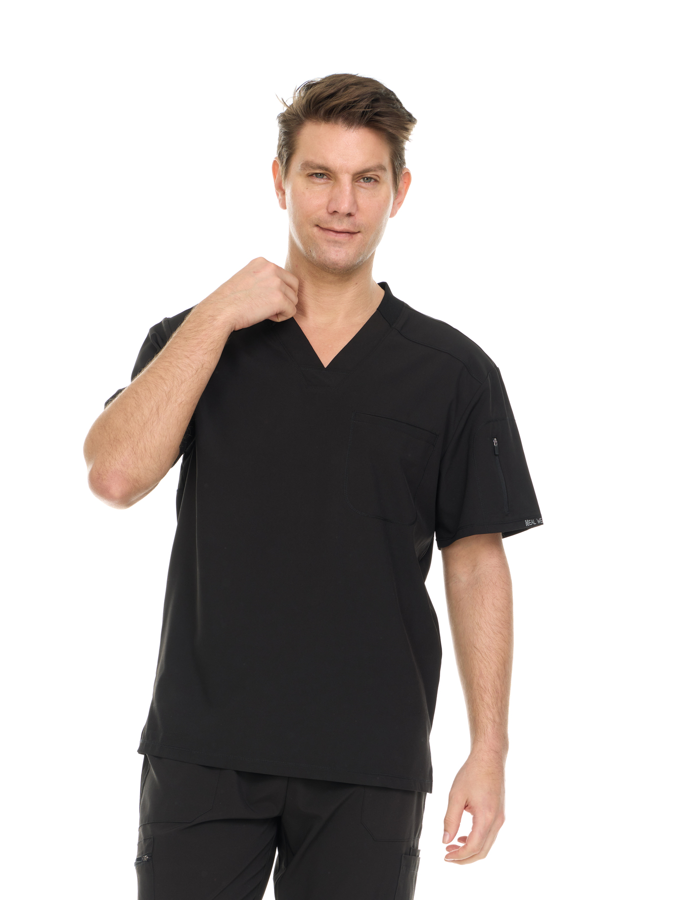 Men's Scrub Top - Comfortable, Stretchy, Functional Workwear for Men - Clothing, Menswear