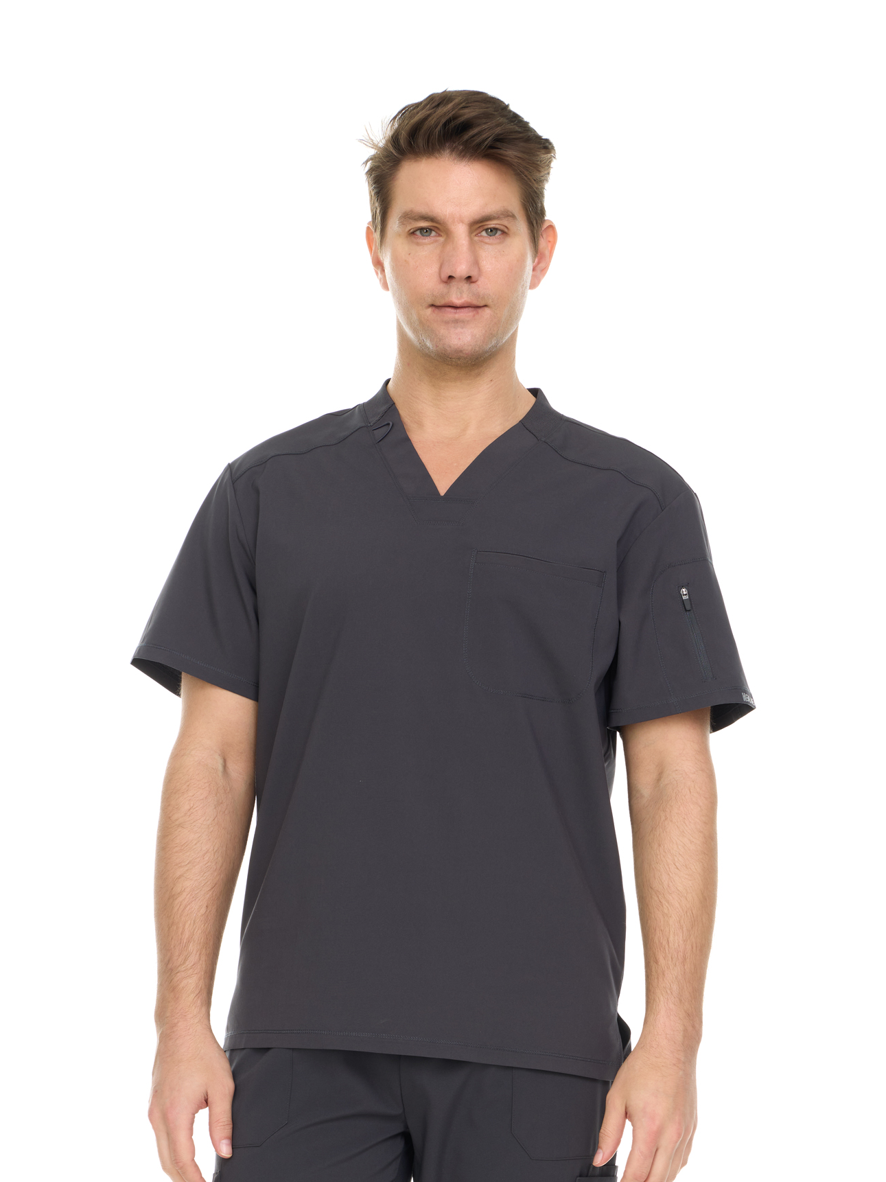 Men's Scrub Top - Comfortable, Stretchy, Functional Workwear for Men - Clothing, Menswear