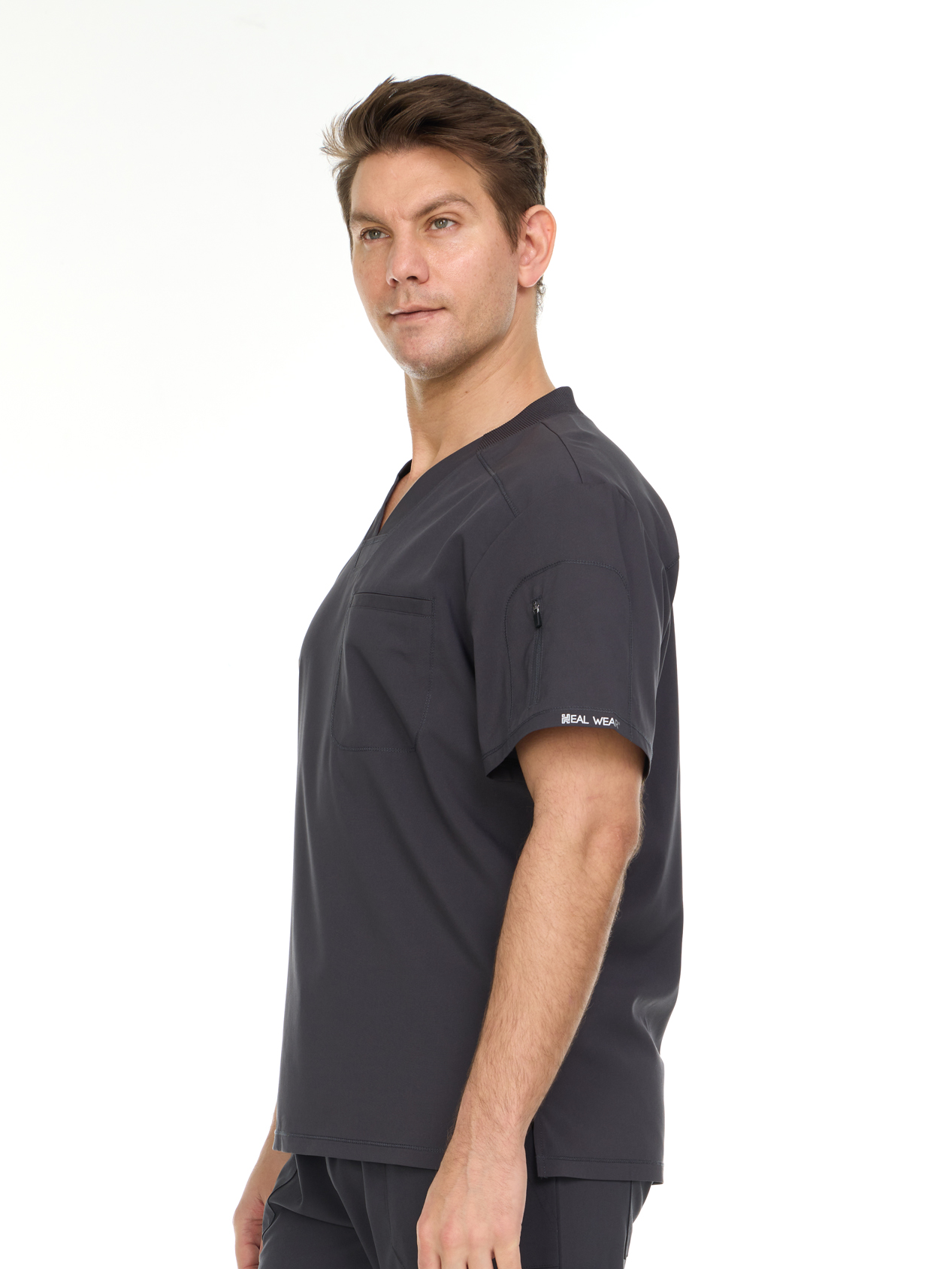 Men's Scrub Top - Comfortable, Stretchy, Functional Workwear for Men - Clothing, Menswear