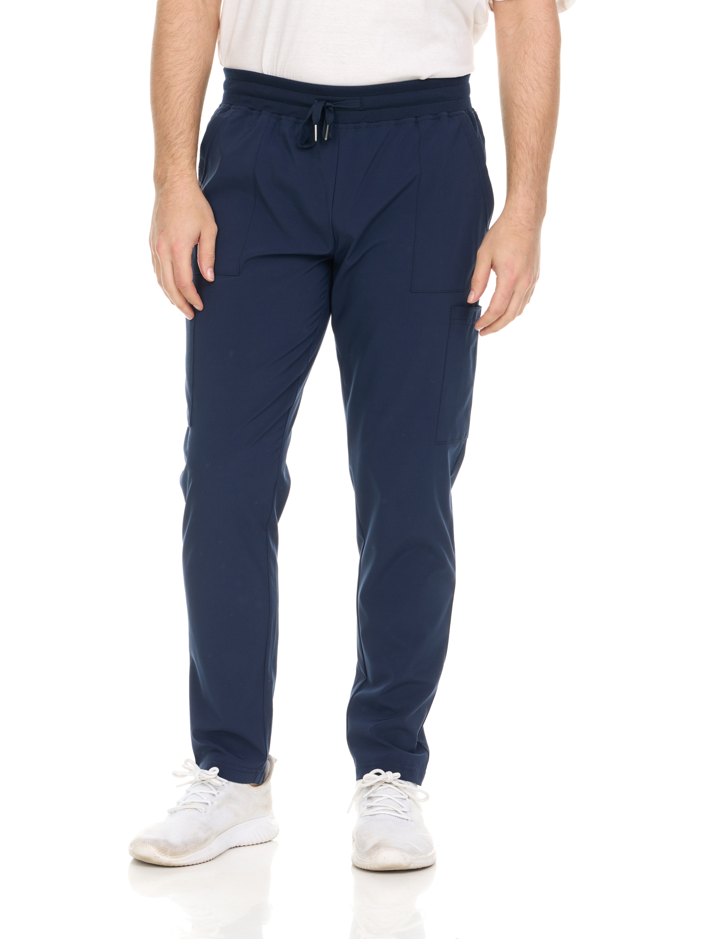 Heal+Wear Men's Scrub Pants, Regular Fit Ankle-Length Trousers, Men's Professional Workwear