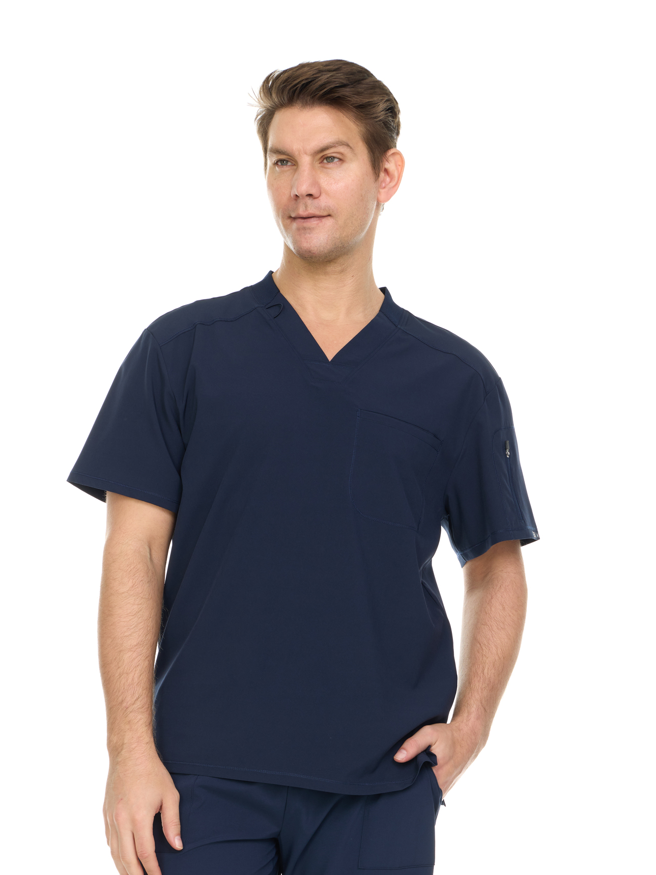 Men's Scrub Top - Comfortable, Stretchy, Functional Workwear for Men - Clothing, Menswear
