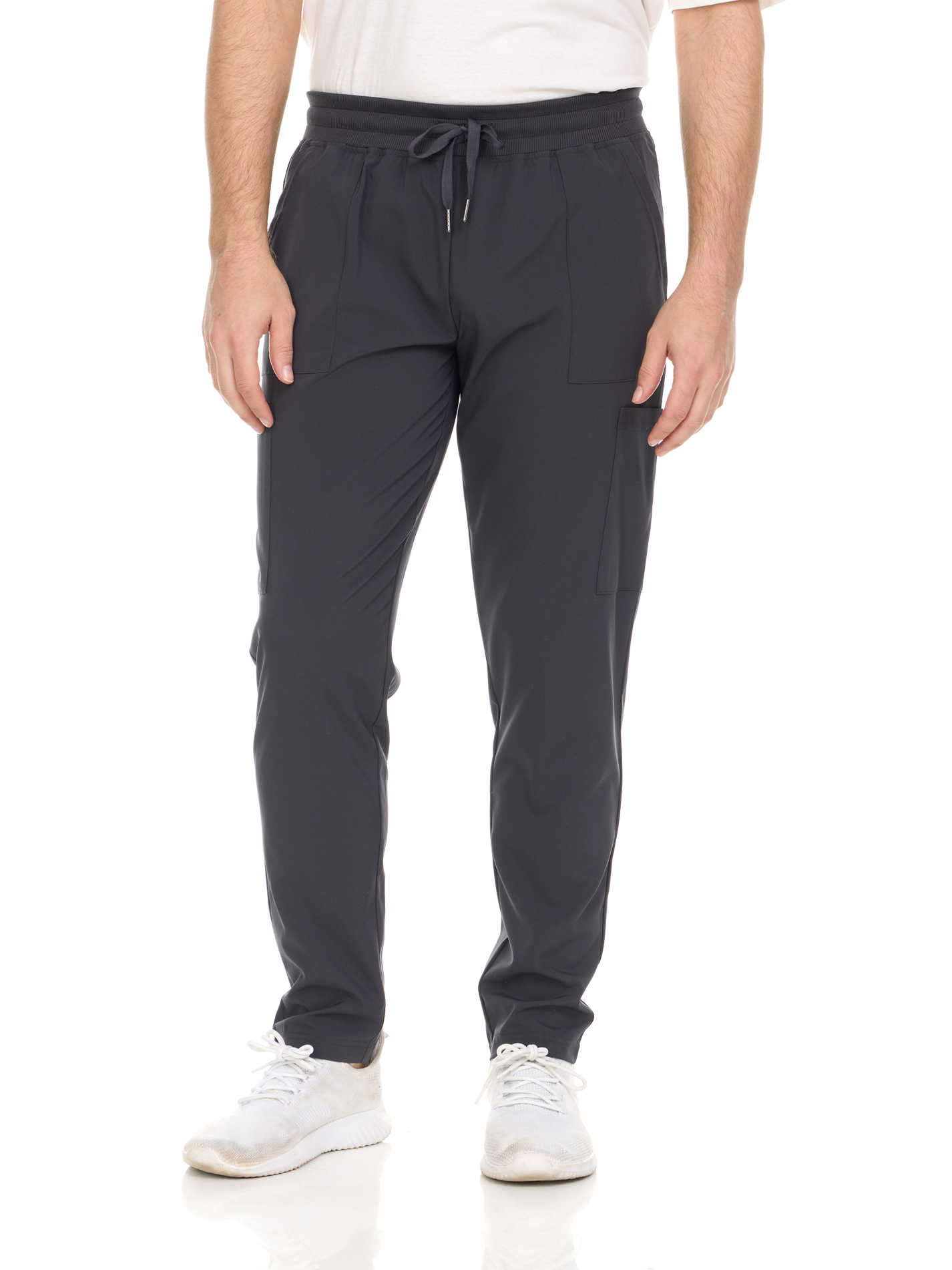 Heal+Wear Men's Scrub Pants, Regular Fit Ankle-Length Trousers, Men's Professional Workwear