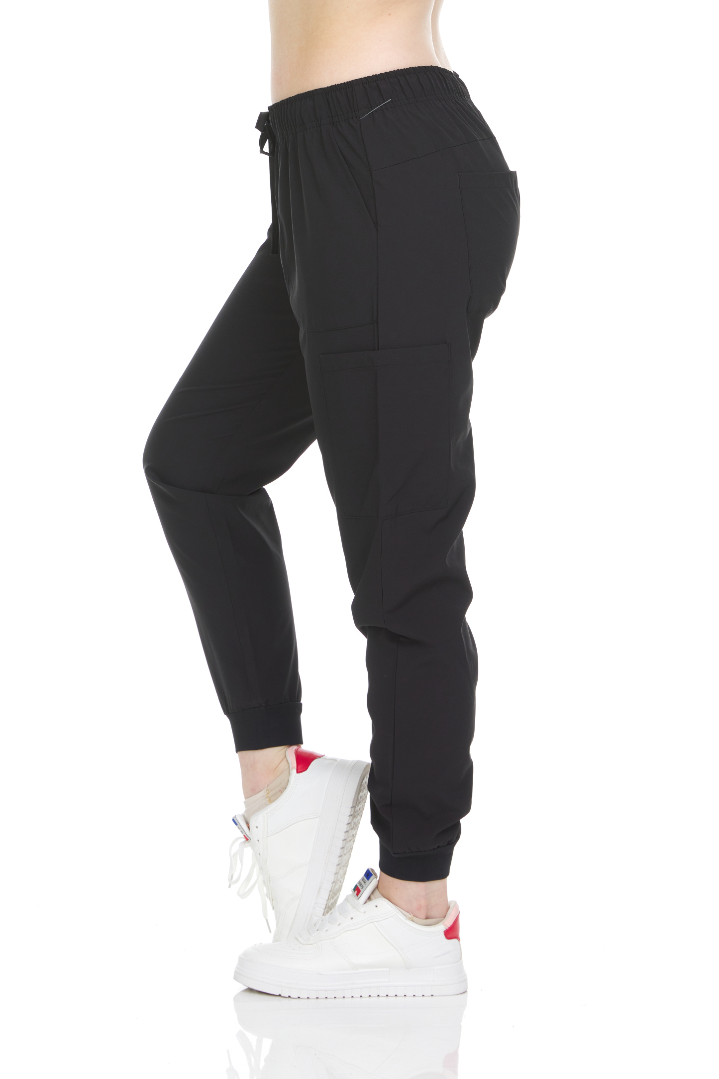 HEAL+WEAR Women's Jogger Scrub Pants – High Stretch, Breathable Fabric, Drawstring Waist, Multi-Pocket,4-Way Stretch,Spa Nurse Clinical Workwear