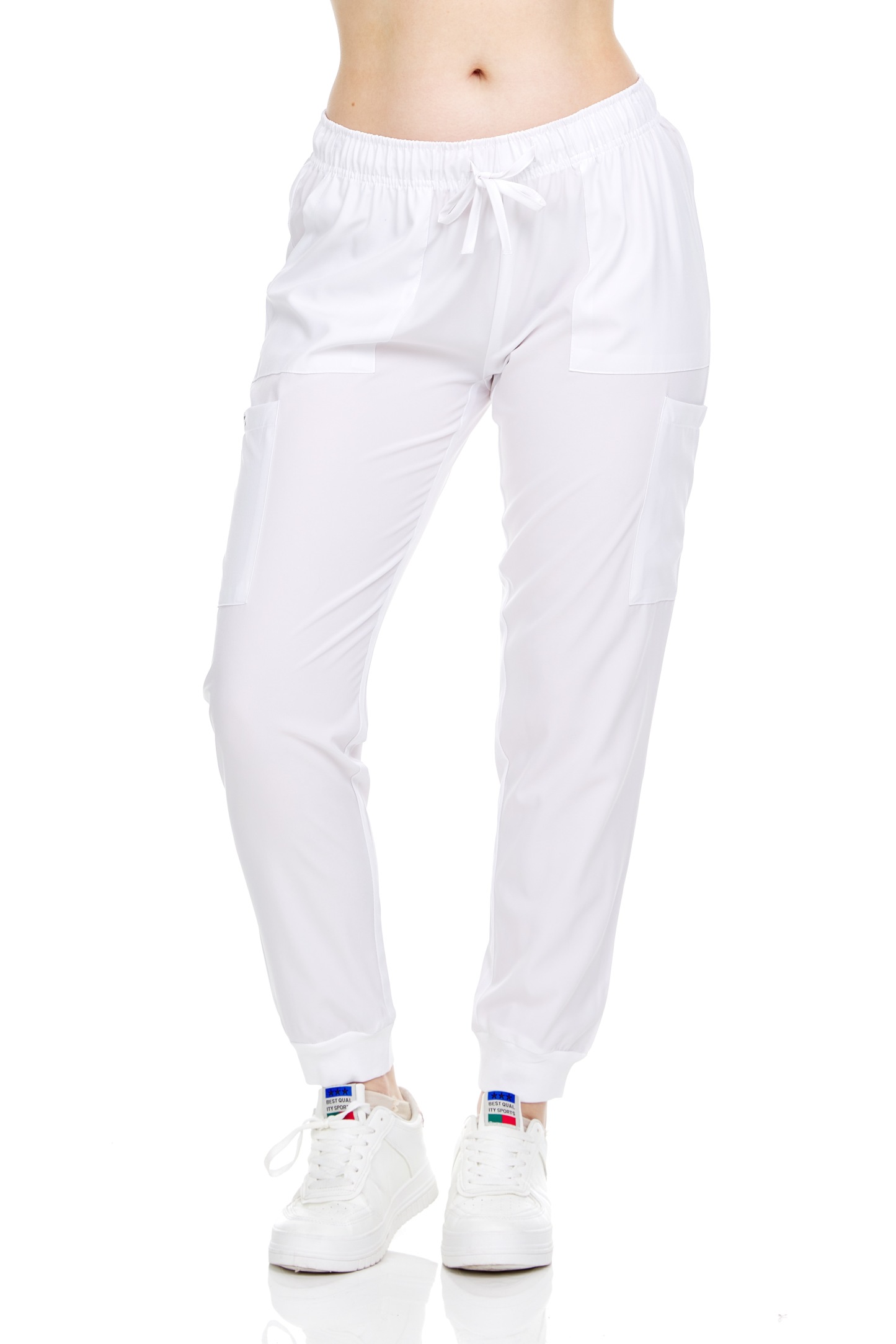 HEAL+WEAR Women's Jogger Scrub Pants – High Stretch, Breathable Fabric, Drawstring Waist, Multi-Pocket,4-Way Stretch,Spa Nurse Clinical Workwear