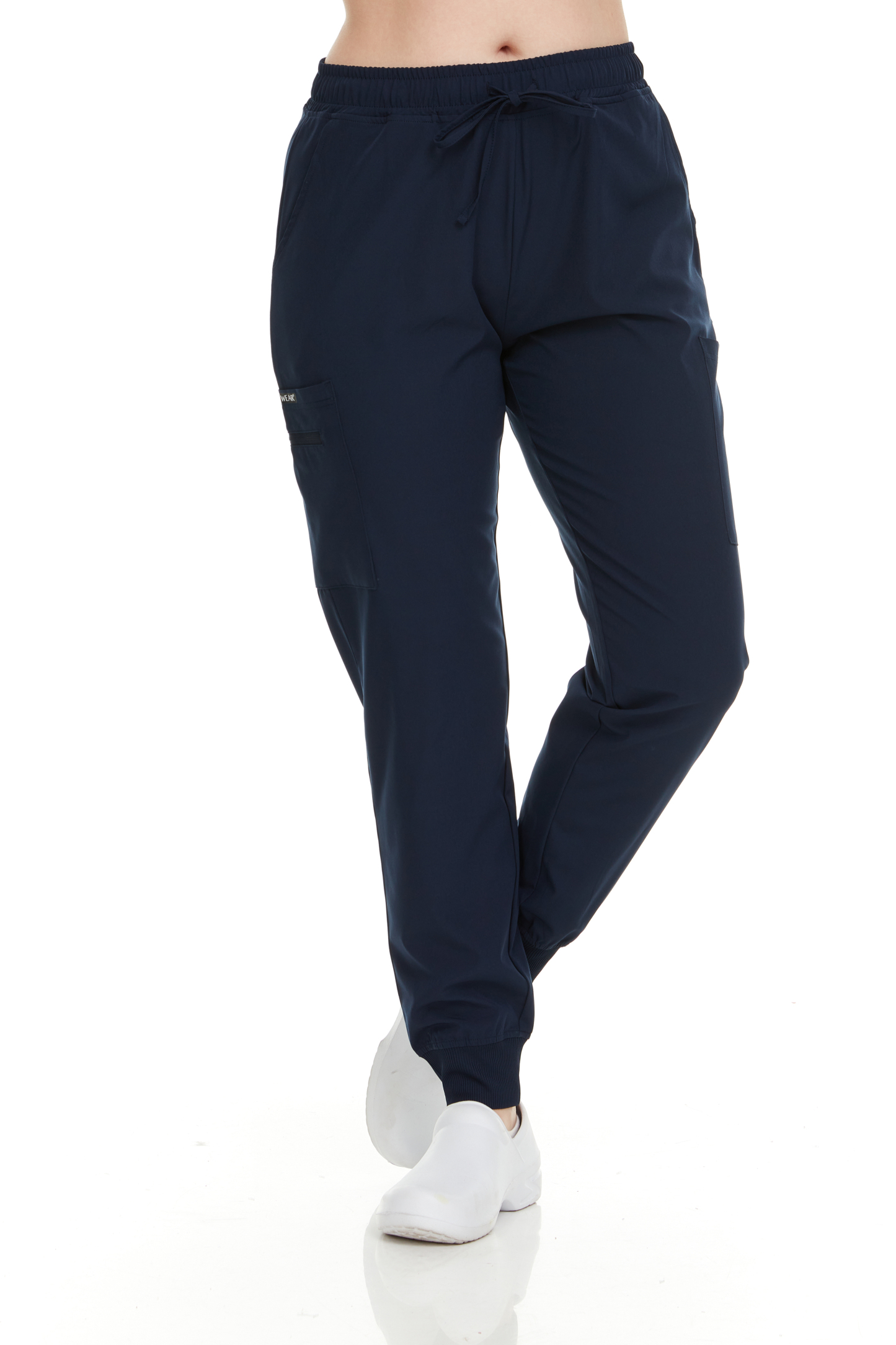 HEAL+WEAR Women's Jogger Scrub Pants – Stretchy, Lightweight Medical Cargo Pants with Pockets – 4-Way Stretch - Elastic Waist & Drawstring – Multiple Colors Available DDP013