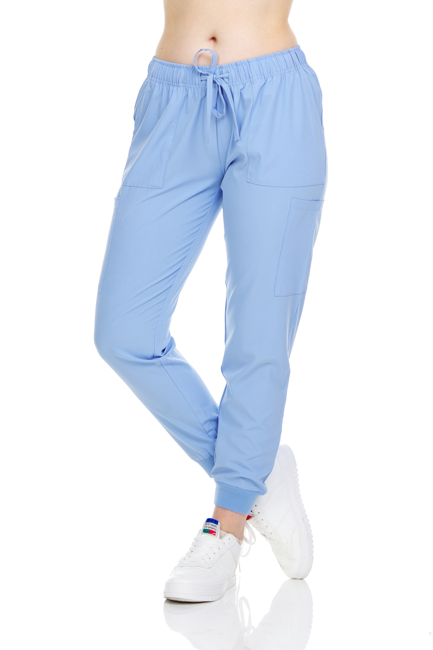 HEAL+WEAR Women's Jogger Scrub Pants – High Stretch, Breathable Fabric, Drawstring Waist, Multi-Pocket,4-Way Stretch,Spa Nurse Clinical Workwear