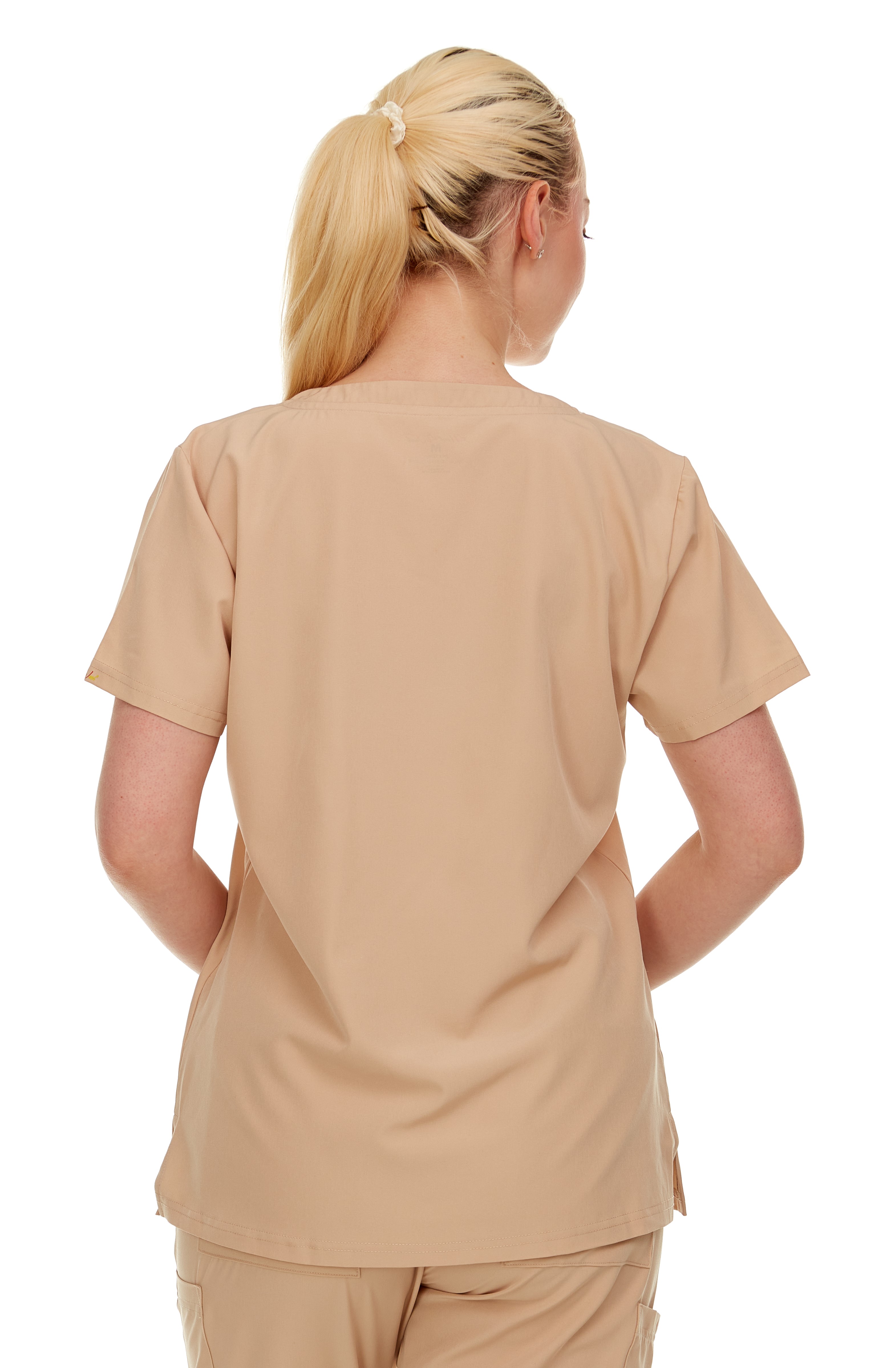 HEAL+WEAR Women’s Scrub Top V-Neck Classic Fit with 2 Front Pockets – 4-Way Stretch - Soft Stretch Medical Uniform Workwear for Nurses, Doctors, and Healthcare Professionals
