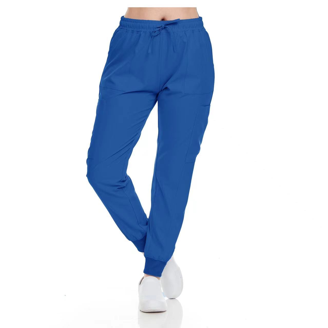HEAL+WEAR Women's Jogger Scrub Pants – Stretchy, Lightweight Medical Cargo Pants with Pockets – 4-Way Stretch - Elastic Waist & Drawstring – Multiple Colors Available DDP013