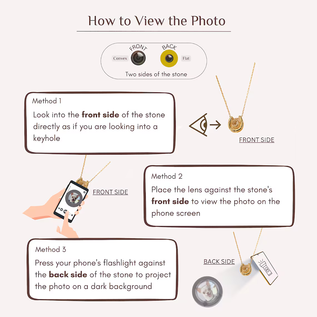 Costom Double Layers Projection Picture Necklace with Letter