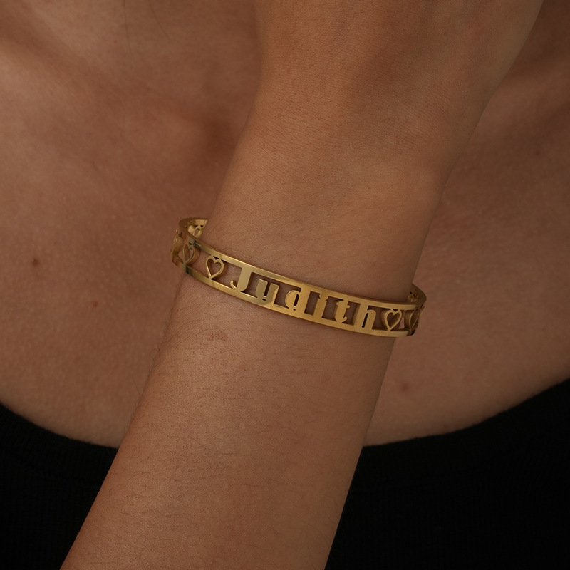 Customized Name Bangle Bracelet