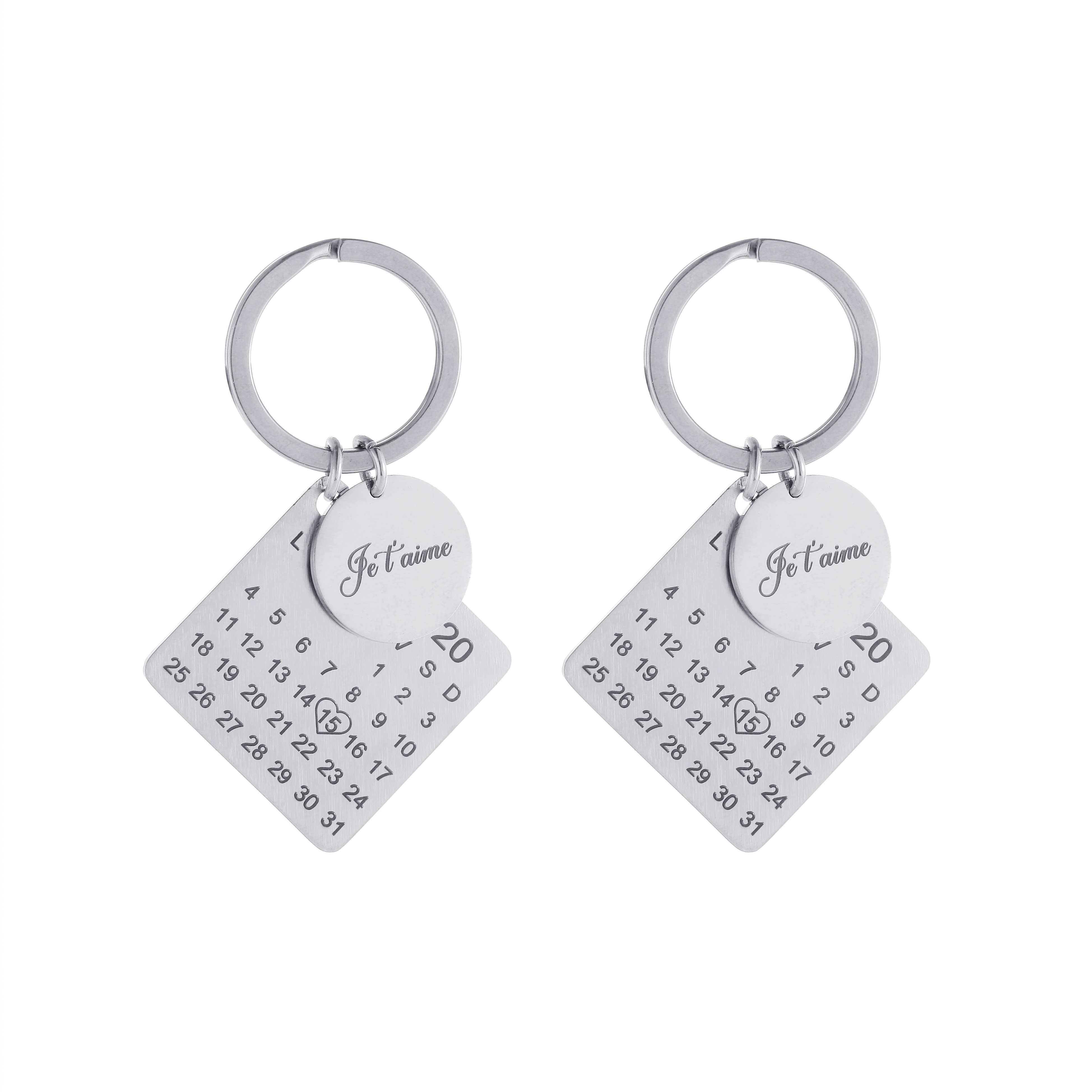 [Copy]Custom Keychains with Engraved Sentences in Various Languages (English/Arabic/French and so on)