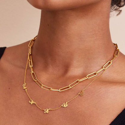 Custom Letter Pendant Necklace