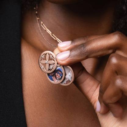 Customized Photo Print Pendant Necklace