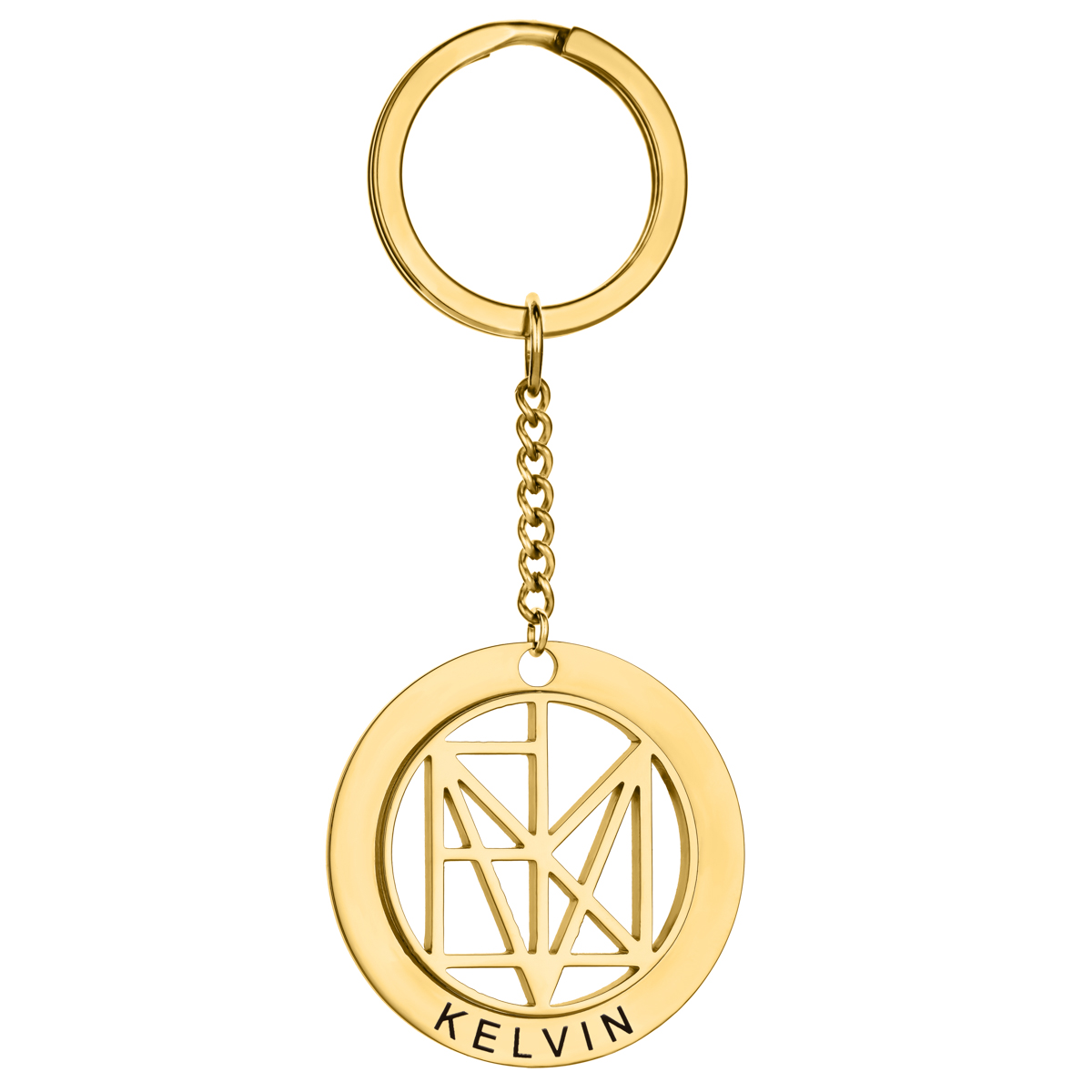 Personalized Engraved Name Logo Keychain