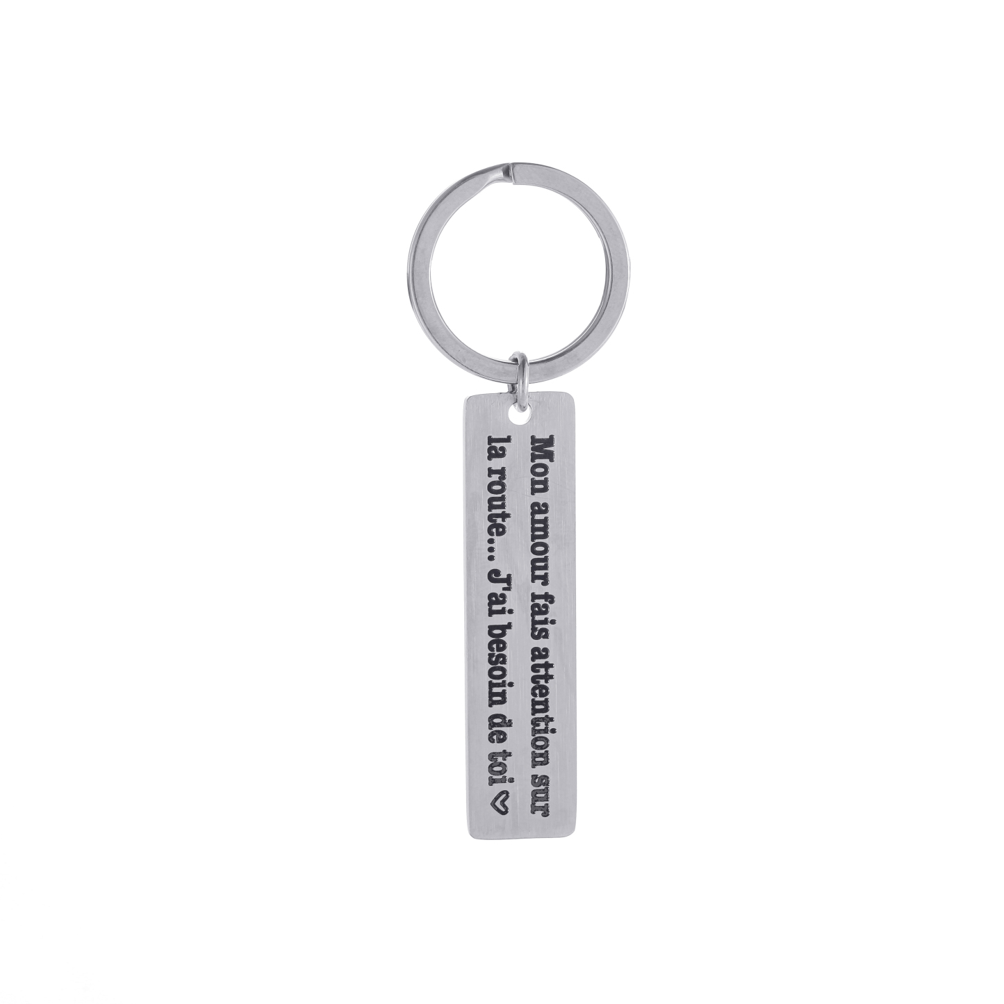 Custom Keychains with Engraved Sentences in Various Languages (English
