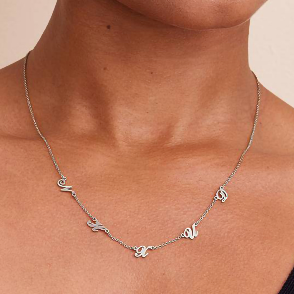 Custom Letter Pendant Necklace