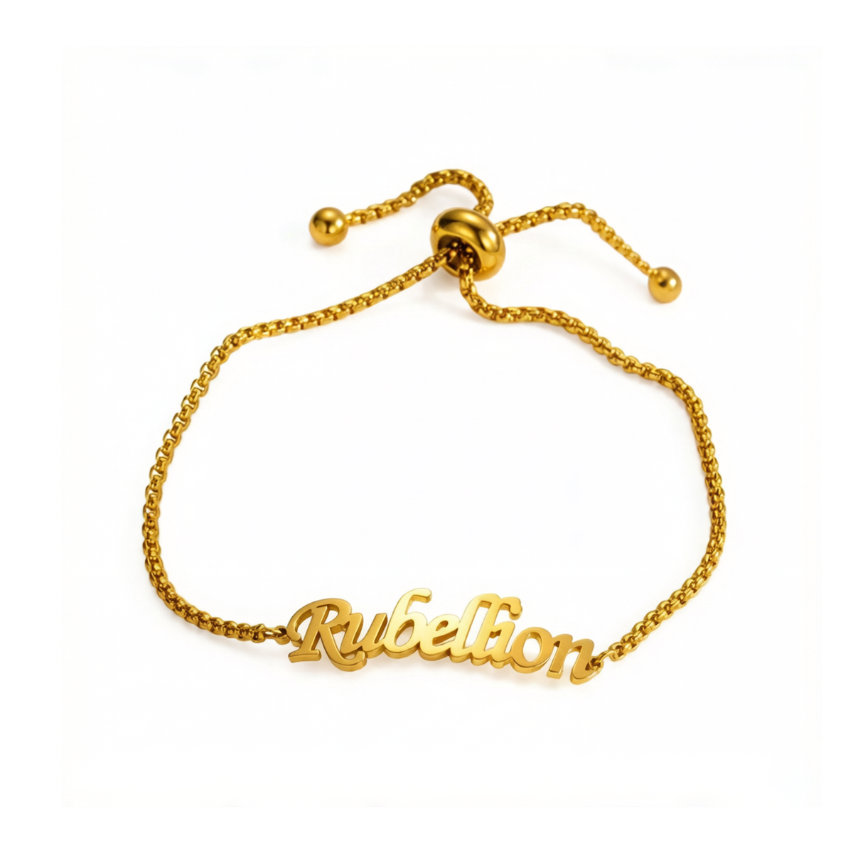 Custom Simple Name Adjustable Bracelet