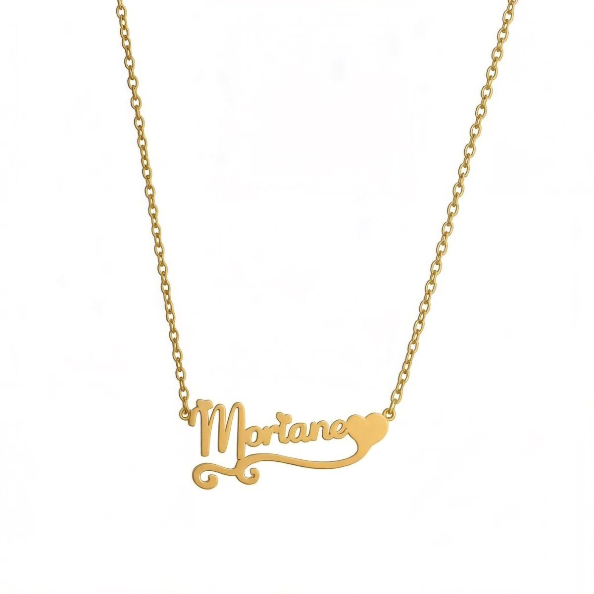 Custom Name Ribbon Necklace