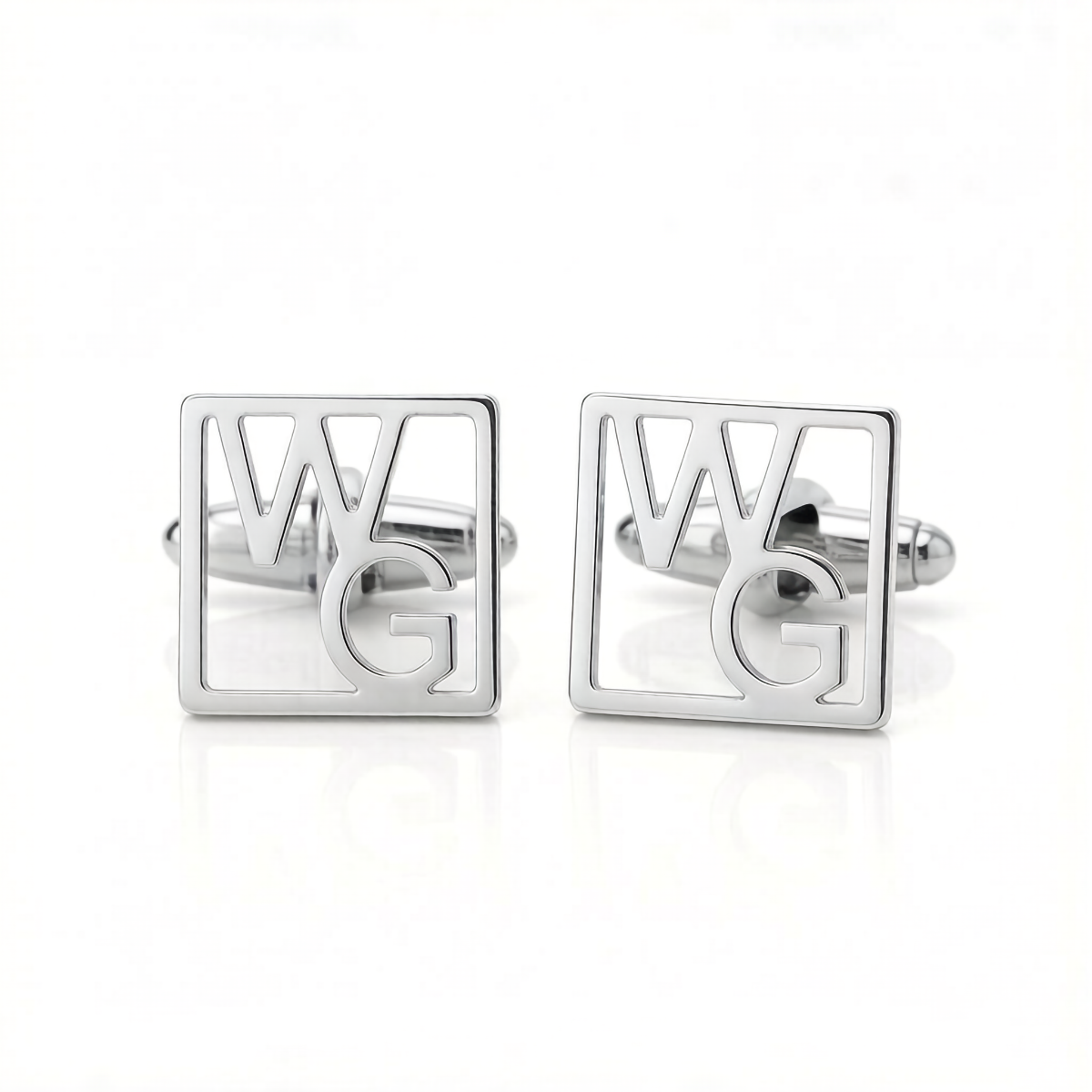 Custom Letter Square Shaped Cufflink