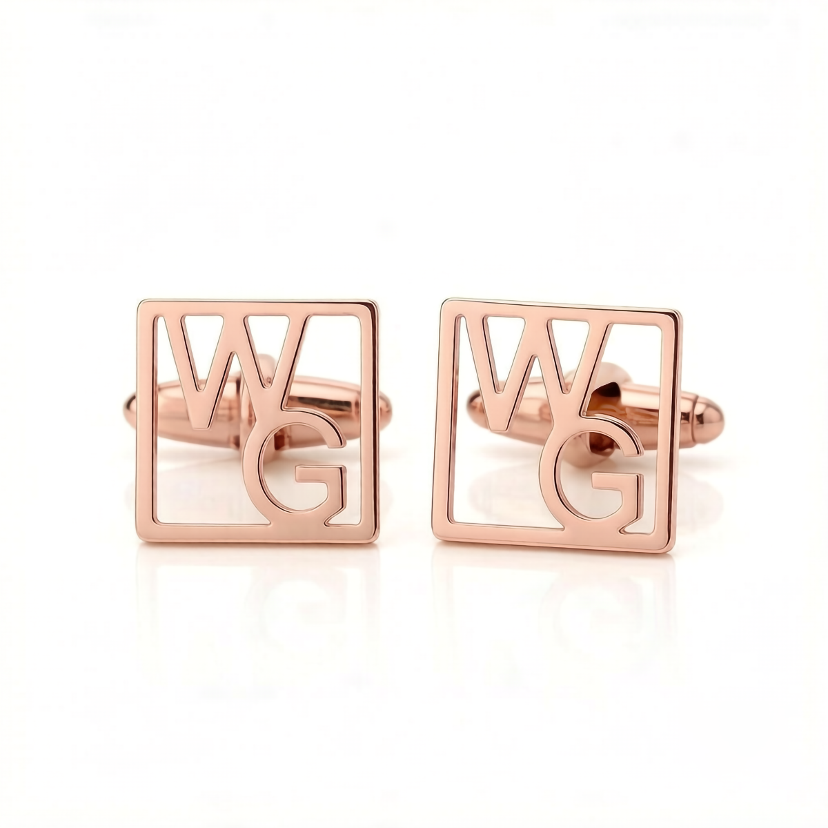 Custom Letter Square Shaped Cufflink
