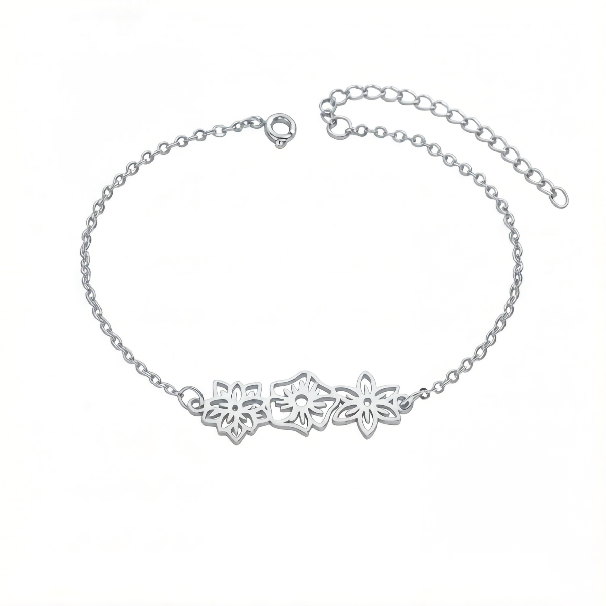 Custom Multi Birth Flower Bracelet 