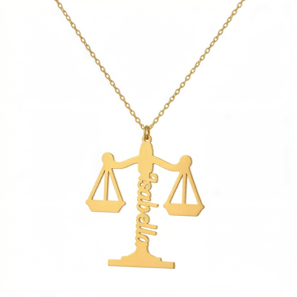 Customized Name Libra Necklace