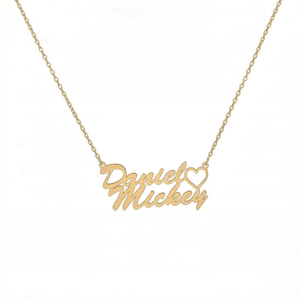 Personalized Double Name Necklace