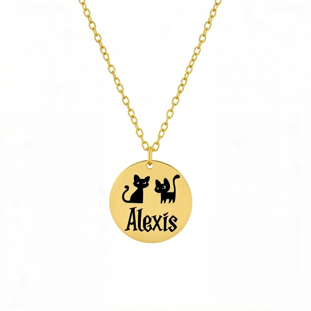 Halloween Personalized Custom Pattern Name Necklace