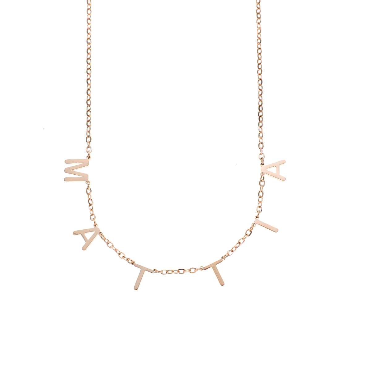 Custom Letter Name Pendant Necklace