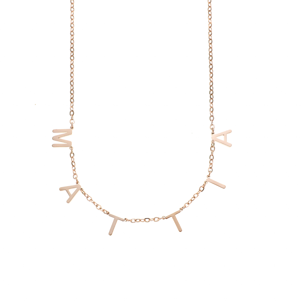 Custom Letter Name Pendant Necklace